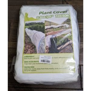 Plant Covers Freeze Protection 0.9oz 10x50FT Frost Cloth Plant Freeze Protection